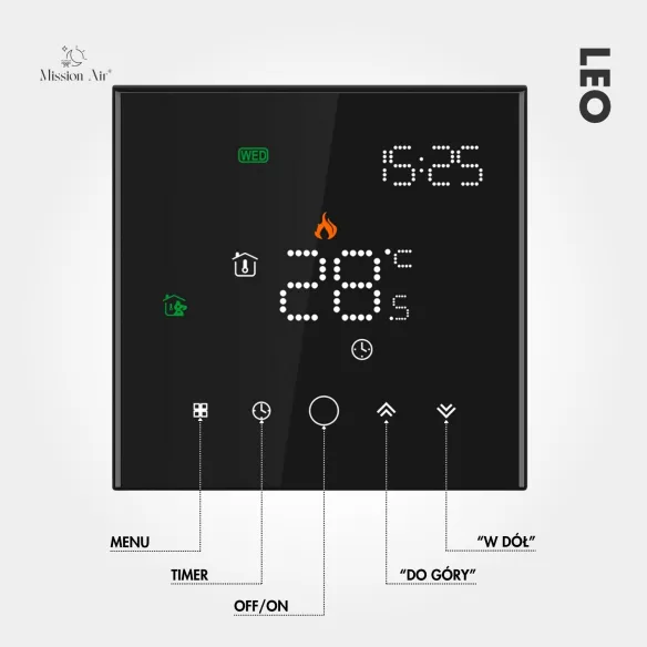 regulator LEO WiFi przyciski