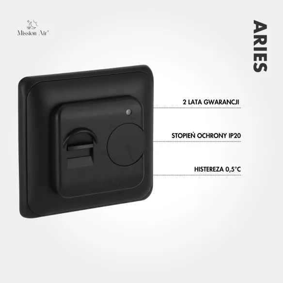 ARIES Manual Temperature Controller | Black
