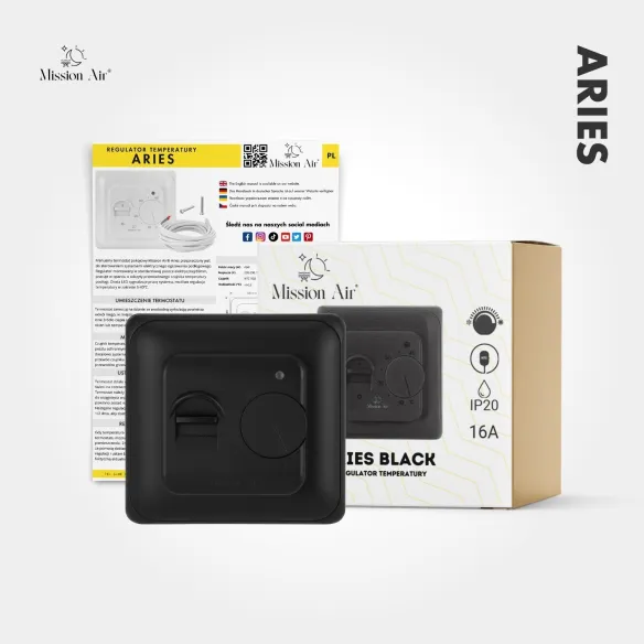 ARIES Manual Temperature Controller | Black