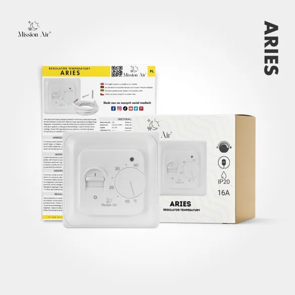 ARIES Manual Temperature Controller | White