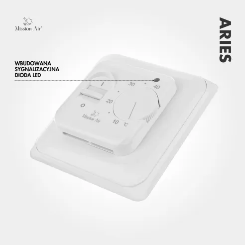 ARIES Manual Temperature Controller | White