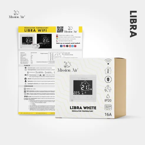 LIBRA WiFi Programmable Temperature Controller | White
