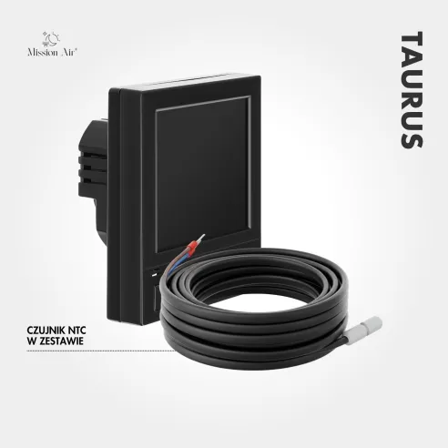 Regulator temperatury TAURUS z czujnikiem podłogowym NTC