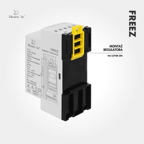 FREEZ Temperature Controller | DIN Rail, –30 °C to 150 °C, NTC Sensor