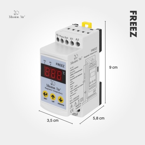 FREEZ Temperature Controller | DIN Rail, –30 °C to 150 °C, NTC Sensor