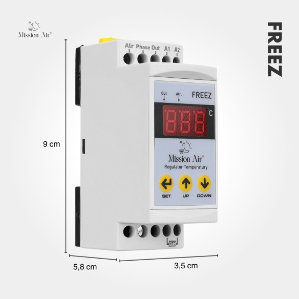 FREEZ Temperature Controller | DIN Rail, –30 °C to 150 °C, NTC Sensor