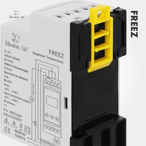 FREEZ Temperature Controller | DIN Rail, –30 °C to 150 °C, NTC Sensor