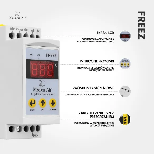 regulator FREEZ panel sterowania