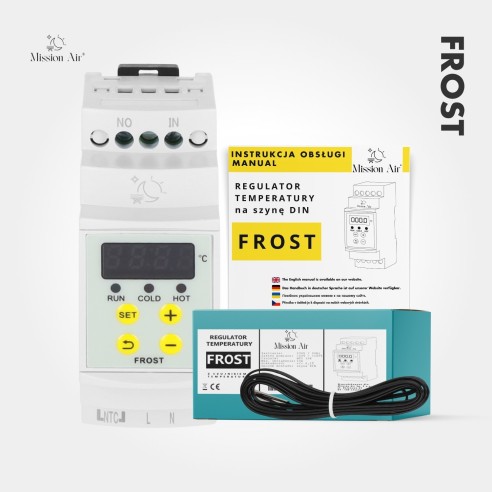 FROST Temperature Controller | DIN Rail, –20 °C to 100 °C, NTC Sensor