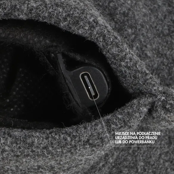 CozyHug 32 × 23 cm Heated Cushion | Electric, Grey