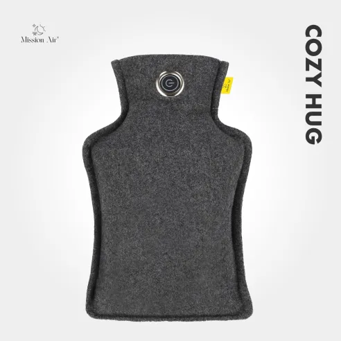 CozyHug 32 × 23 cm Heated Cushion | Electric, Grey