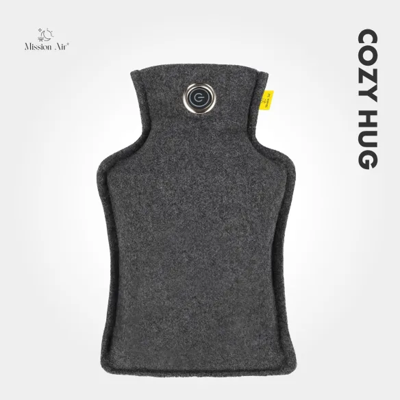 CozyHug 32 × 23 cm Heated Cushion | Electric, Grey