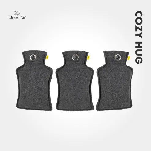 CozyHug 32 × 23 cm Heated Cushion | Electric, Grey