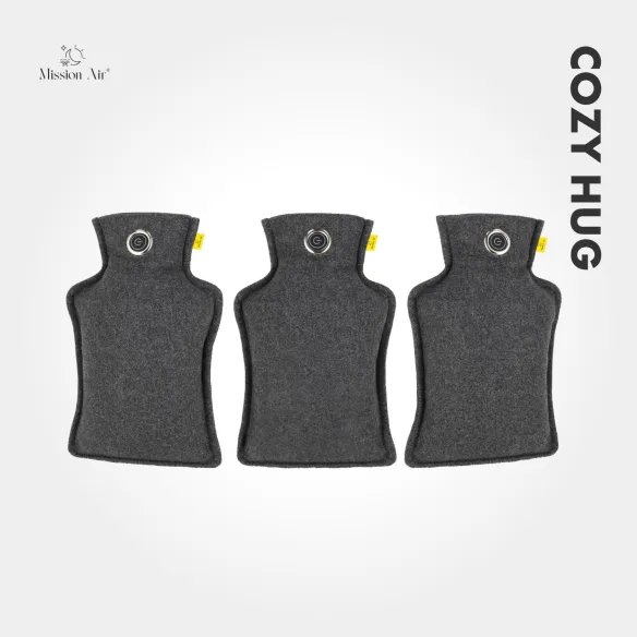 CozyHug 32 × 23 cm Heated Cushion | Electric, Grey