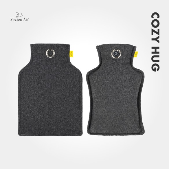 Poduszka grzewcza CozyHug 32×23 cm szara komplet dwóch sztuk