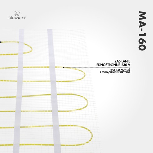 MA-160 W/m² Heating Mat Set | For Tiles, Electric Underfloor Heating