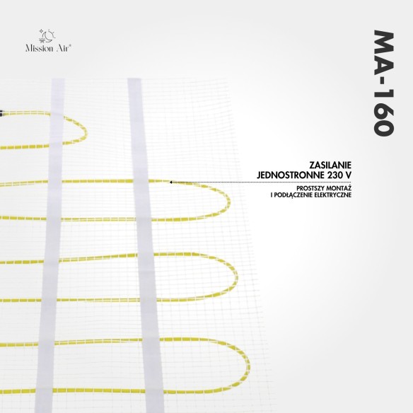 MA-160 W/m² Heating Mat Set | For Tiles, Electric Underfloor Heating