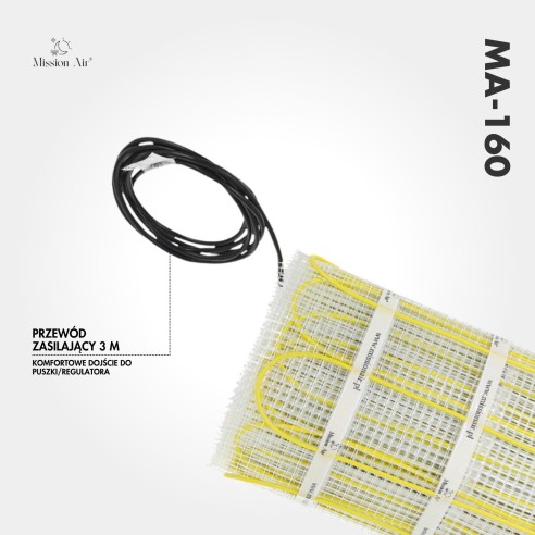 MA-160 W/m² Heating Mat Set | For Tiles, Electric Underfloor Heating