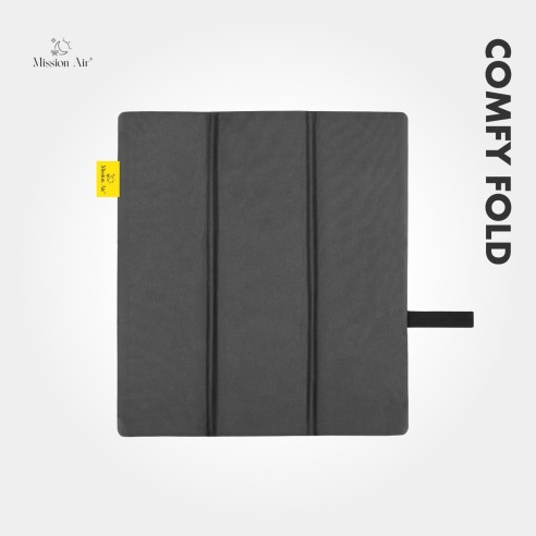 ComfyFold 44 × 40 cm Heated Cushion | Electric, Foldable, Grey