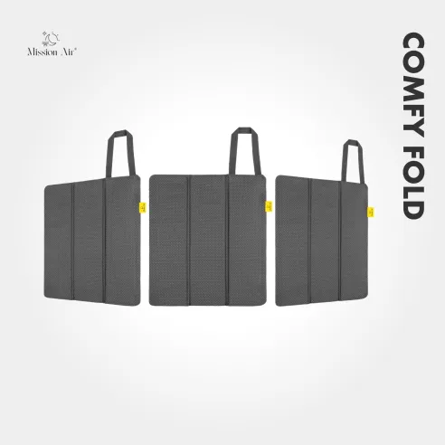 Poduszka grzewcza ComfyFold 44×40 cm szara rozłożona powierzchnia grzewcza