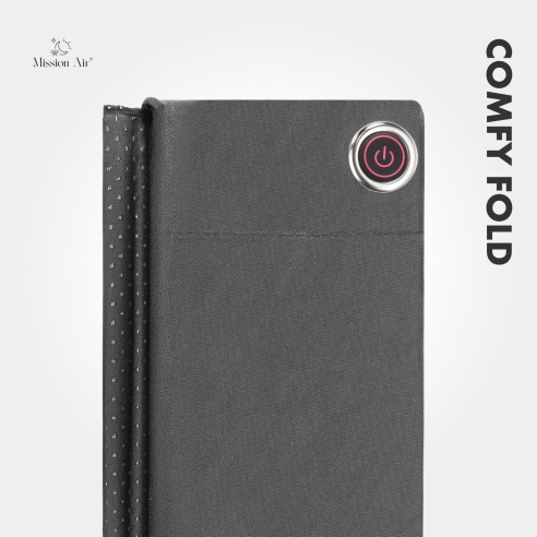 ComfyFold 44 × 40 cm Heated Cushion | Electric, Foldable, Grey