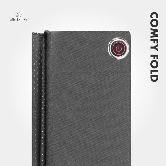 Poduszka grzewcza ComfyFold 44×40 cm szara struktura materiału