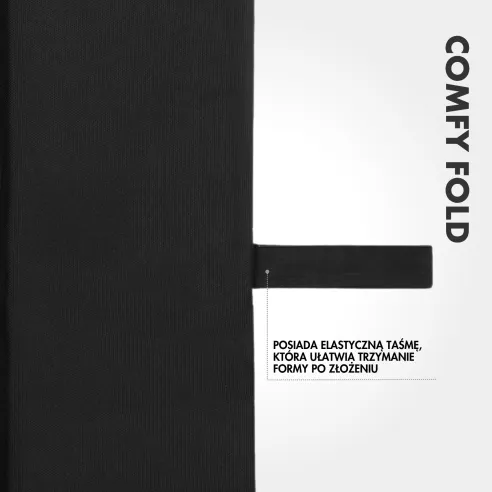 ComfyFold 44 × 40 cm Heated Cushion | Electric, Foldable, Black