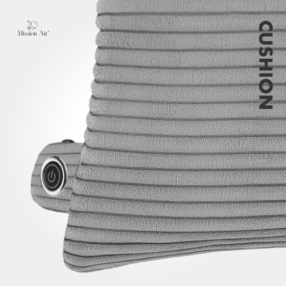 Poduszka grzewcza CUSHION 40×40 cm beżowa struktura materiału