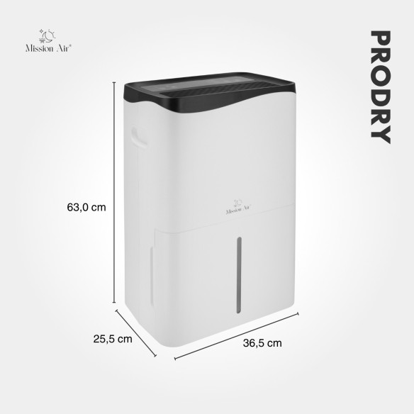 PRODRY 50 L/24 h Dehumidifier | Home Use, for up to 125 m²