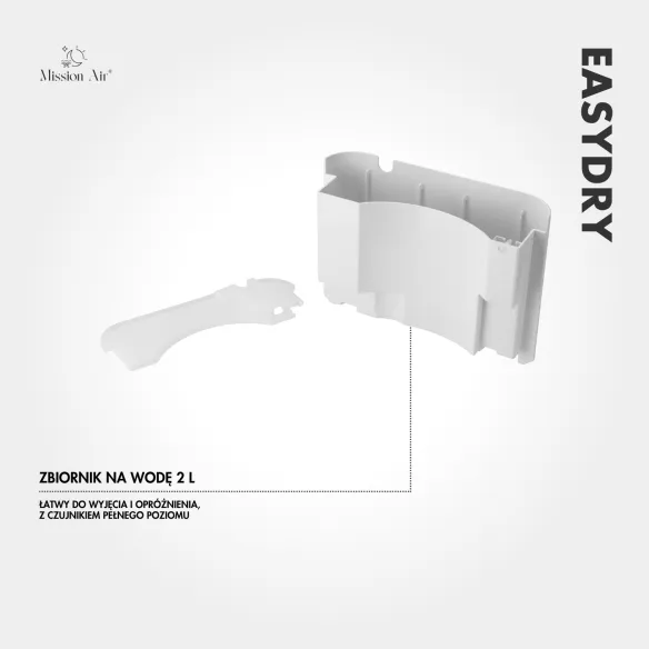 EASYDRY 12 L/24 h Dehumidifier | Home Use, for up to 30 m²