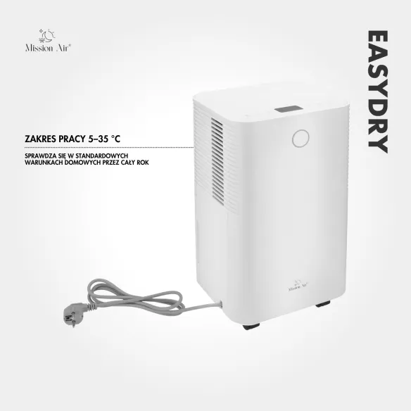 EASYDRY 12 L/24 h Dehumidifier | Home Use, for up to 30 m²
