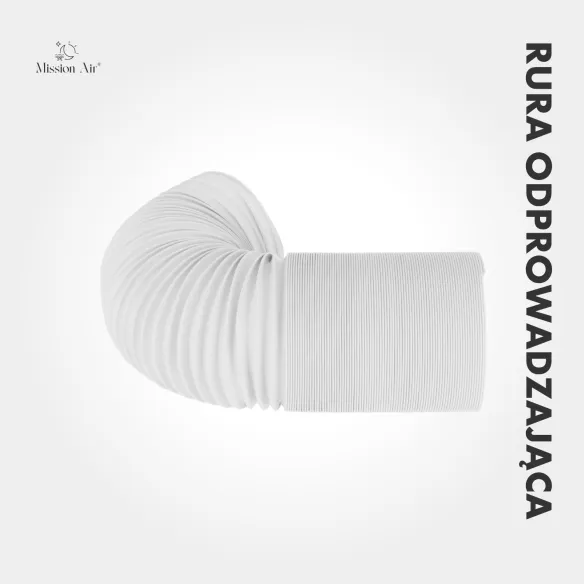 Rura odprowadzająca do klimatyzatora 13 cm 5 m rozciągnięta