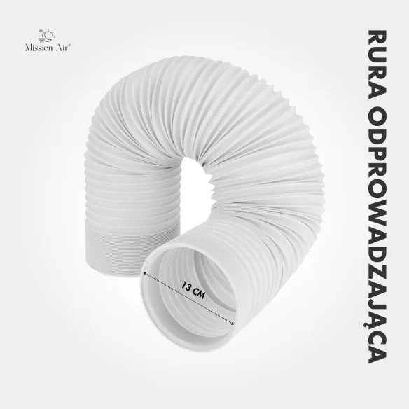 Rura odprowadzająca do klimatyzatora 13 cm 5 m podłączenie do urządzenia