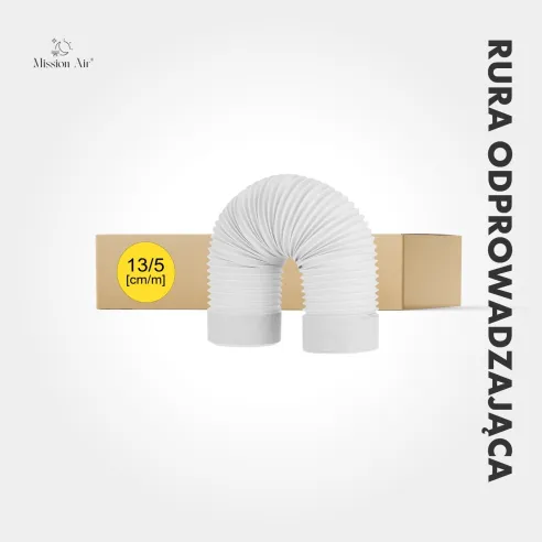 Rura odprowadzająca do klimatyzatora 13 cm 5 m zestaw z opakowaniem