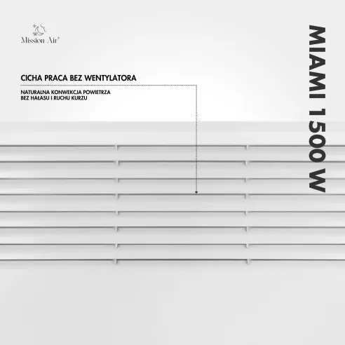 MIAMI 1500 W Convector Heater | Electric, White