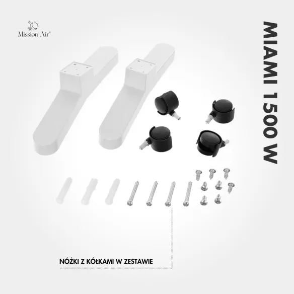 MIAMI 1500 W Convector Heater | Electric, White