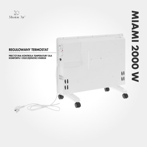 MIAMI 2000 W Convector Heater | Electric, White