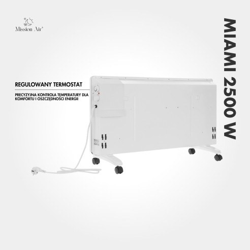 MIAMI 2500 W Convector Heater | Electric, White