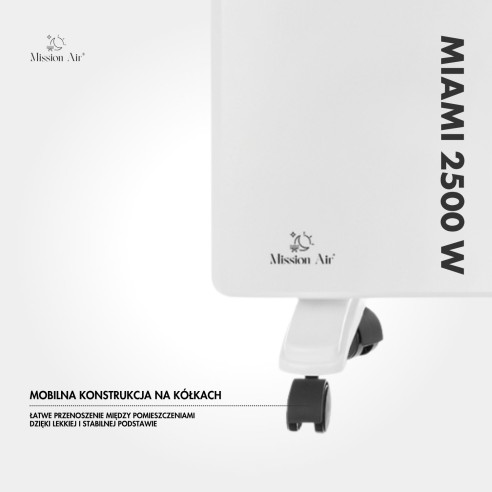 MIAMI 2500 W Convector Heater | Electric, White