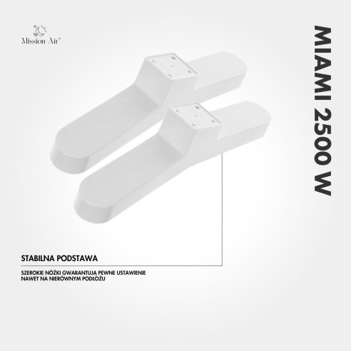 MIAMI 2500 W Convector Heater | Electric, White