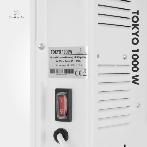 TOKYO 1000 W Convector Heater | WiFi, Electric, White