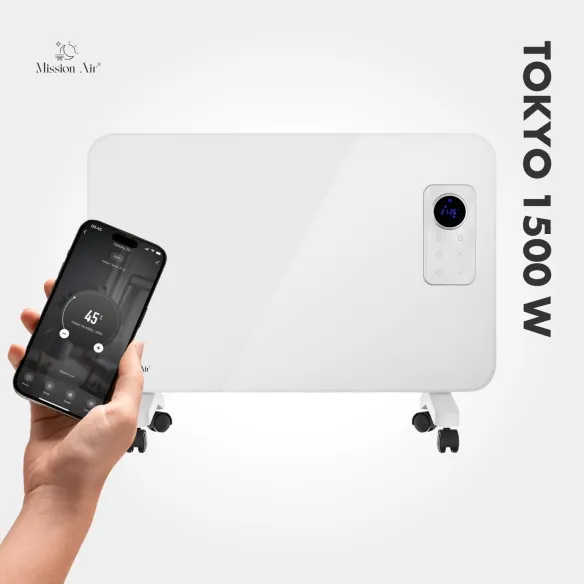 Grzejnik konwektorowy TOKYO 1500 W | WiFi, Elektryczny, Biały
