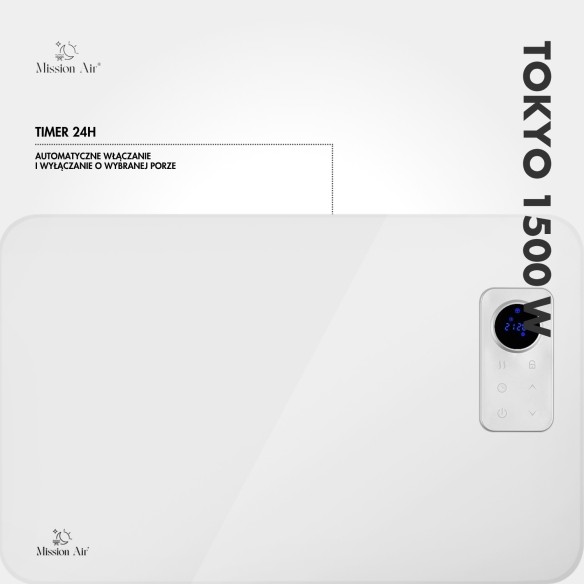 TOKYO 1500 W Convector Heater | WiFi, Electric, White