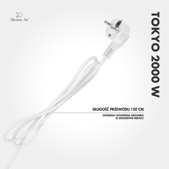 TOKYO 2000 W Convector Heater | WiFi, Electric, White