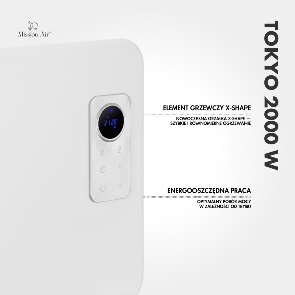 TOKYO 2000 W Convector Heater | WiFi, Electric, White