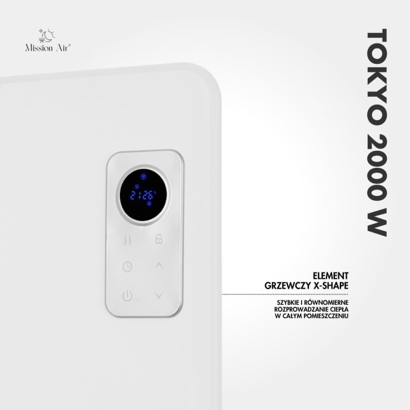 TOKYO 2000 W Convector Heater | WiFi, Electric, White