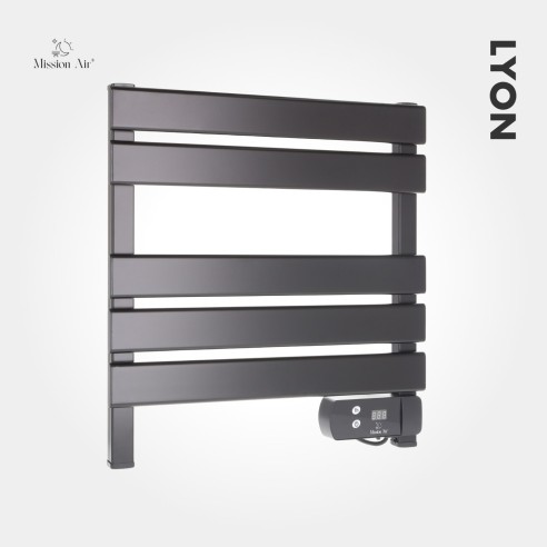 Grzejnik drabinkowy łazienkowy LYON 150 W | Czarny