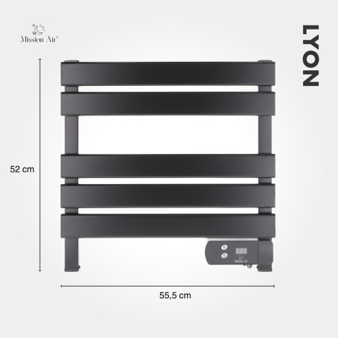LYON 150 W Bathroom Ladder Heater | Black