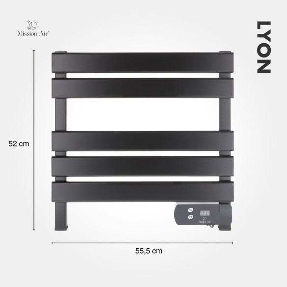 LYON 150 W Bathroom Ladder Heater | Black