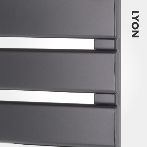 Grzejnik drabinkowy łazienkowy LYON 150 W | Czarny